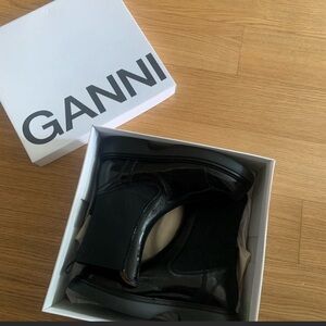 GANNI Everyday Chelsea Boot Black BRAND NEW